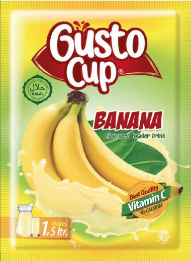 Gusto Cup Banana 9gr, Gusto Cup