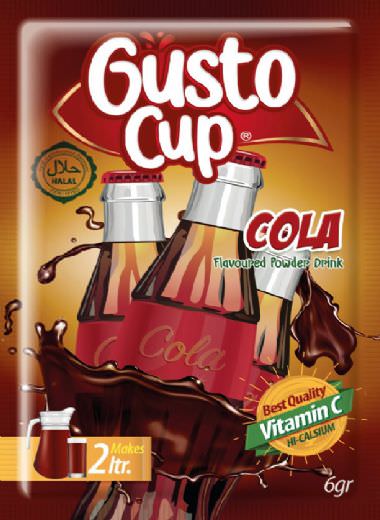 Gusto Cup Cola 6gr, Gusto Cup