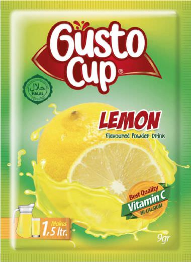 Gusto Cup Lemon 9gr, Gusto Cup