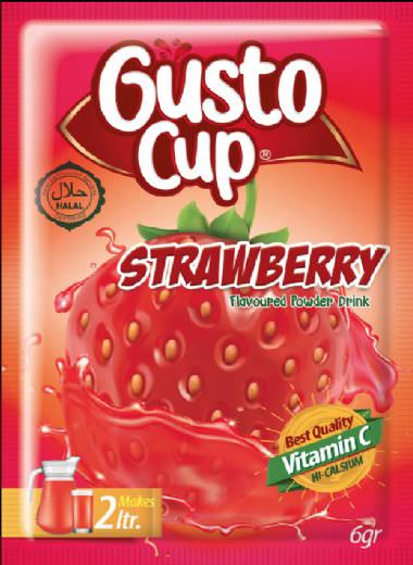 Gusto Cup Strawberry 6gr, Gusto Cup